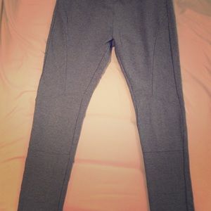 tea u rose light grey paneled yoga pants